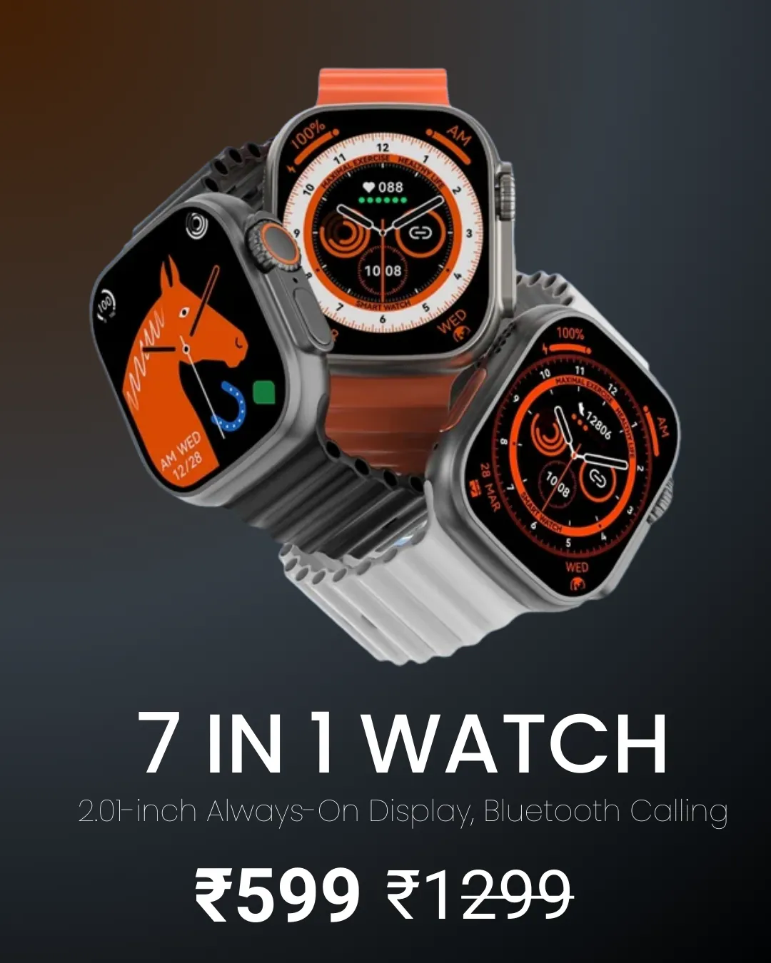 Watch 8 Ultra 7 in 1 Men & Women Smartwatch